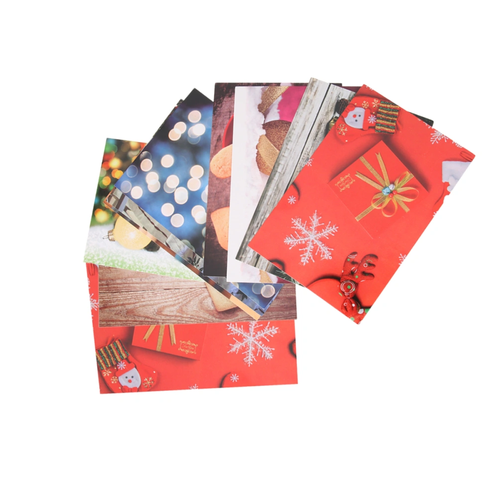 30PCS Christmas Wish Cards Gift Cards Paper Greeting Cards Postcards Xmas Supplies (Christmas Gift)