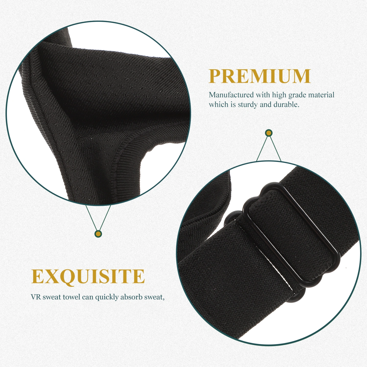 Adjustable VR Eye Mask Cover Breathable Sweat Band VR Headset Accessory