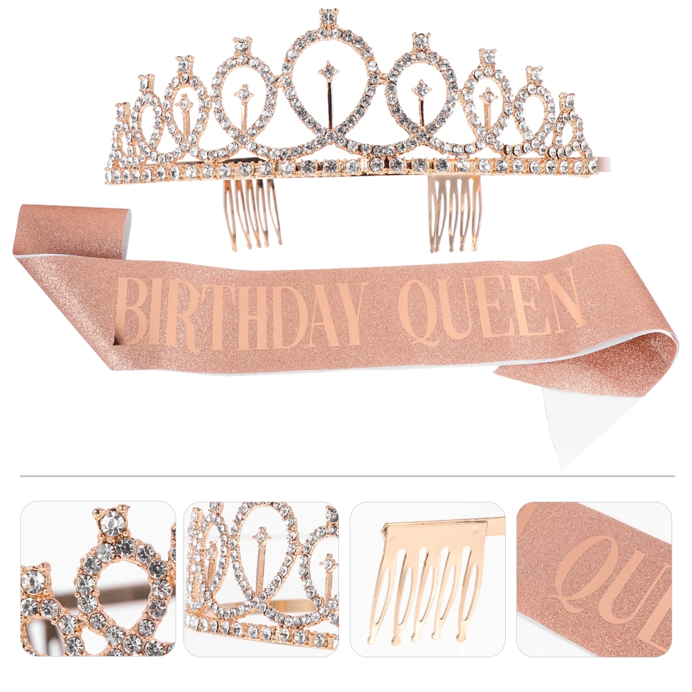 1 Set of Decorative Hair Birthday Celebration Shoulder Strap for Party