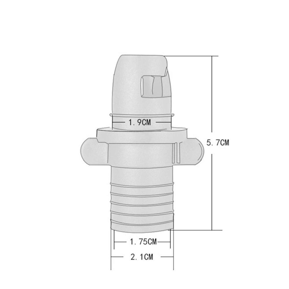Inflatable Pool Pump Adapter Bed Row Inflatable Rowing Boat Air Adaptor Board Stand Up Paddle Kayak Surfing Accessory Black