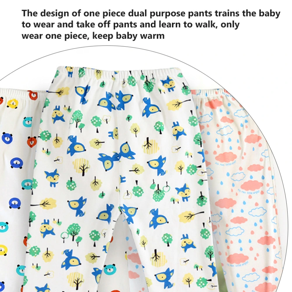 1Pc Pure Cotton Toddler Walk Training Pants Plus Diaper Multipurpose Baby Pants