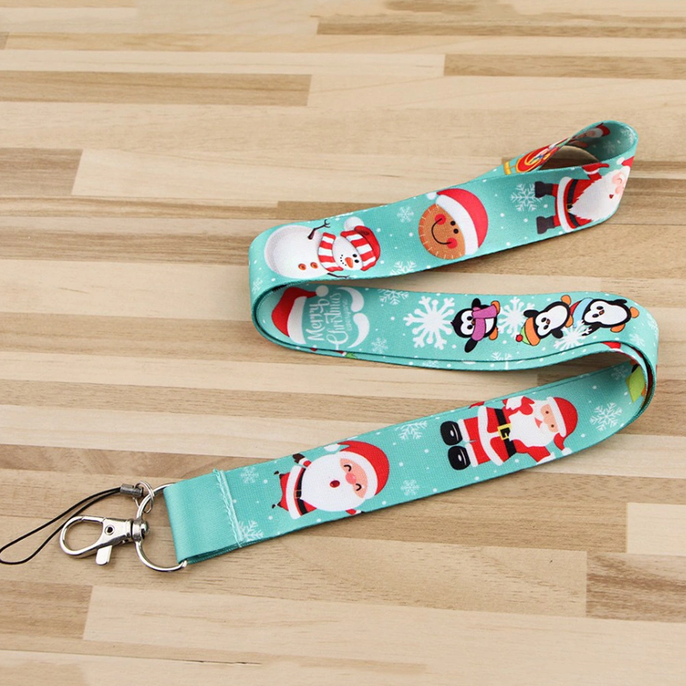 4Pcs Christmas Elements Pattern Mobile Phone Anti Theft Chain Hanging Rope