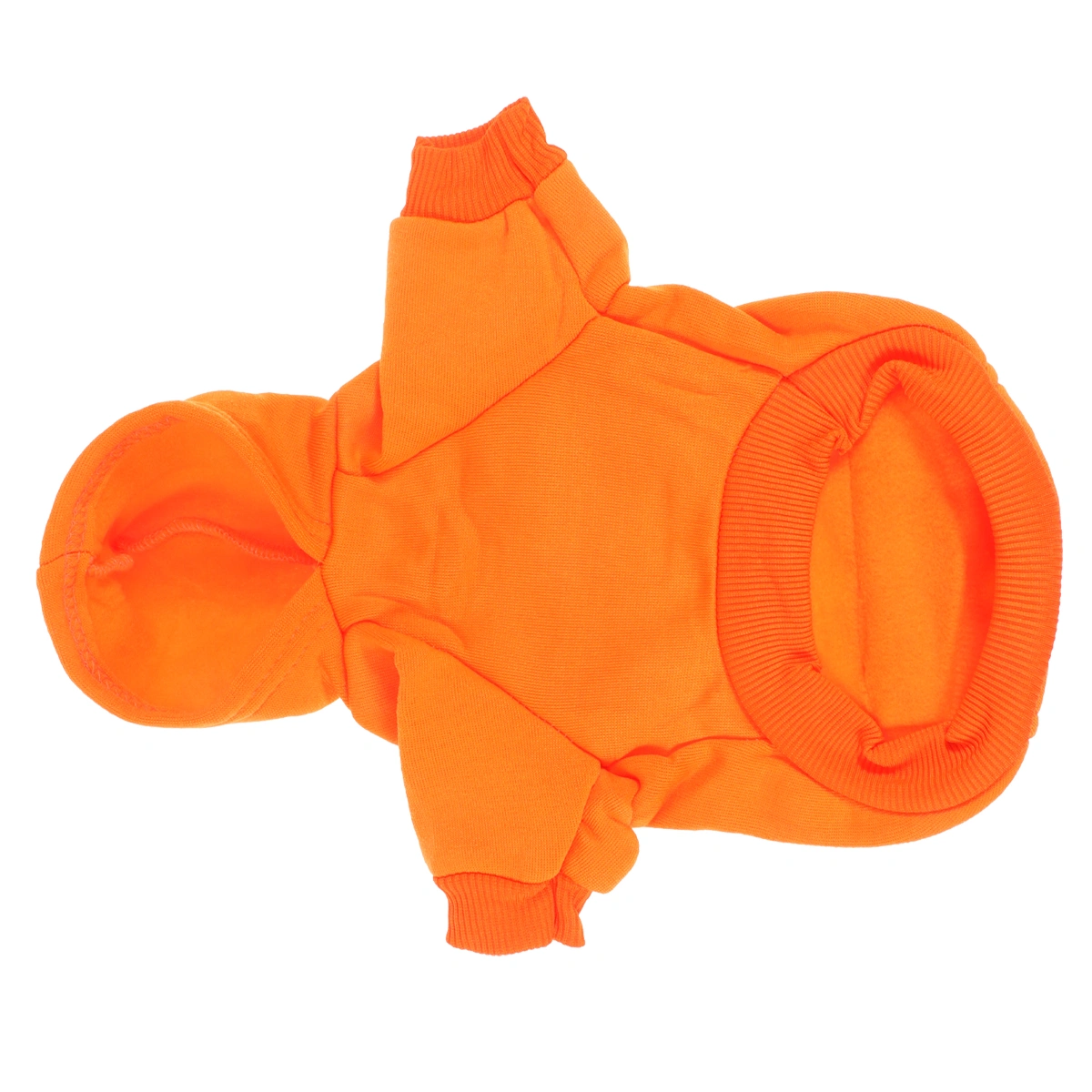 Pet Warm Coat Warm Puppy Pocket Hoodie Outfits Cold Weather Clothes Customes for Winter Autumn - Size XXL (Orange)