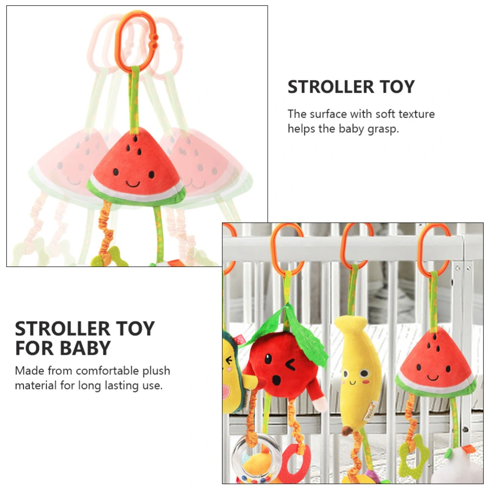 Baby Teething Toy Educational Toy Plush Baby Bed Hangers for Infant Toddler