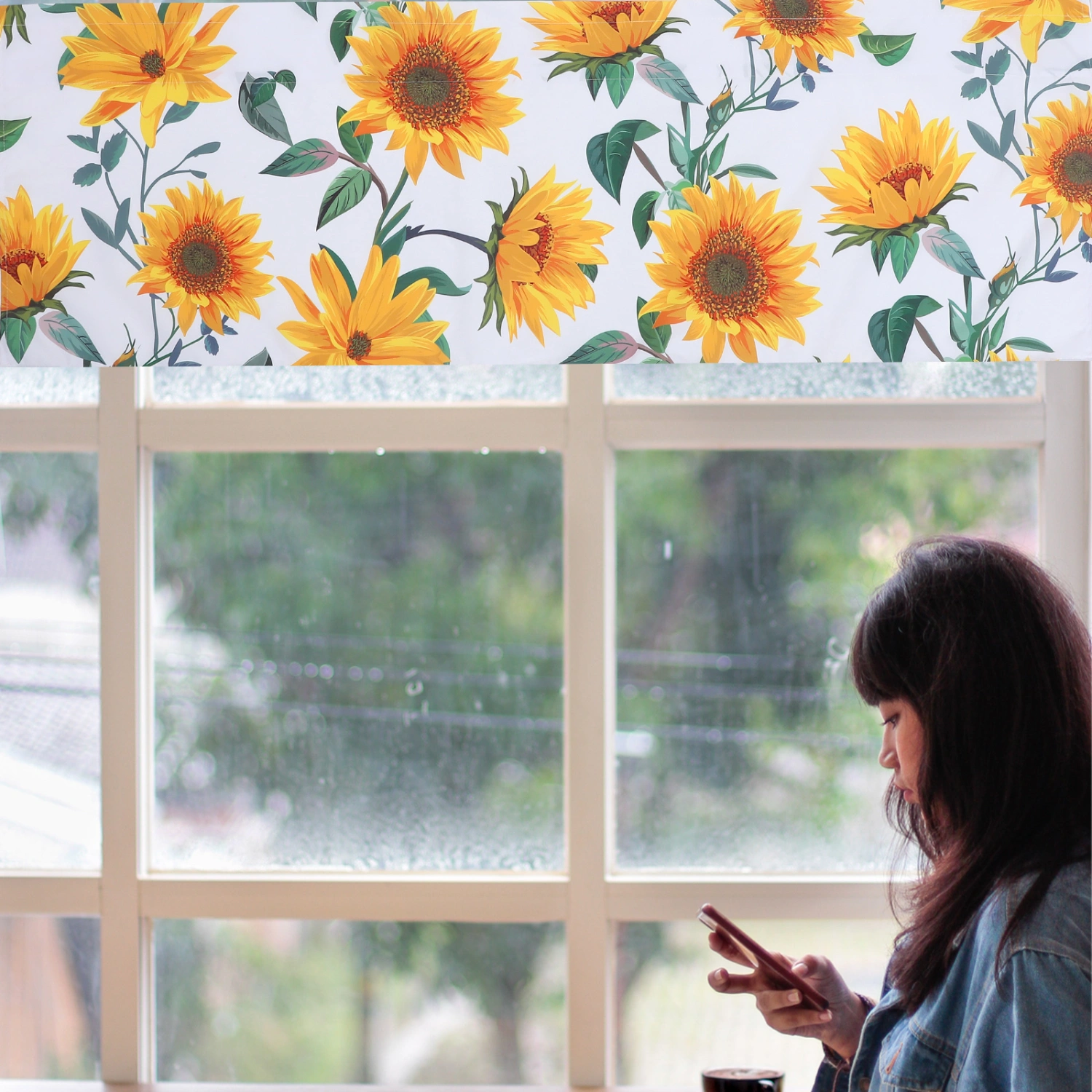 Sunflower Printing Valance For Kitchen Short Valances Decorative Kitchen Window Curtain