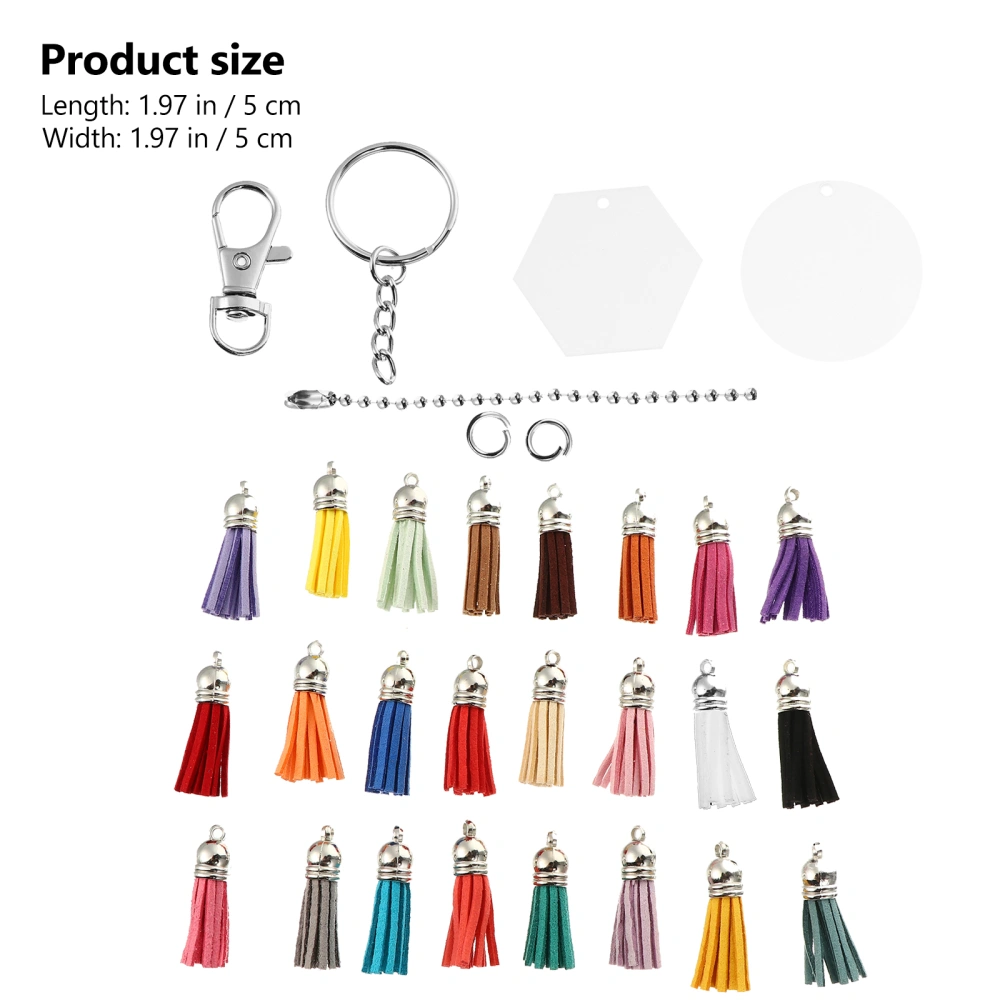 1 Set DIY Keychain Combination Accessories Handmade Keyring Making Supply