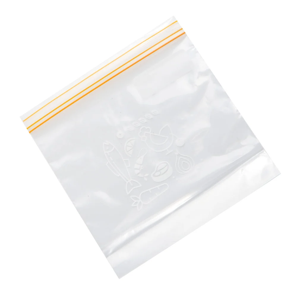 1 Set 15PCS Food Bag Food Sealed Bag Transparent Extractable Eco-friendly Food Bag Food Preservation Pouch (Double-rib Style 15PCS for Package Transparent L)