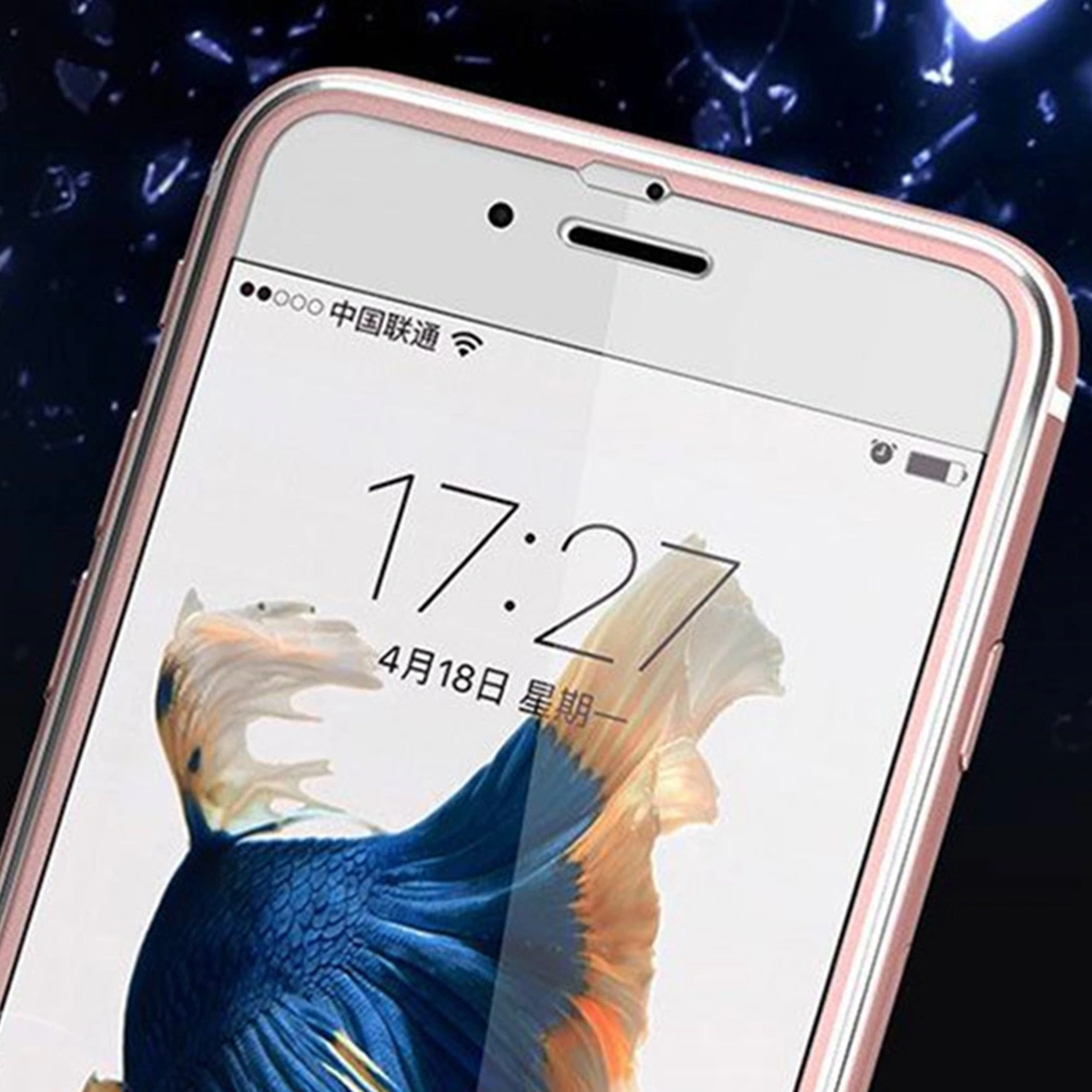 Titanium Alloy Full Screen Coverage Tempered Glass Phone Screen Protector for 4.7 Inch iPhone 8 / iPhone 7 (Rose Gold)