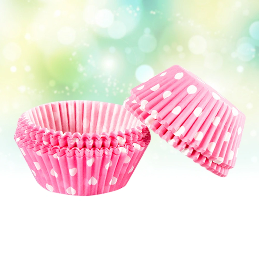 100pcs Paper Muffin Cup Cupcake Baking Cups High Temperature Resistance Oilproof Cupcake Liners Baking Accessory (Size-M)