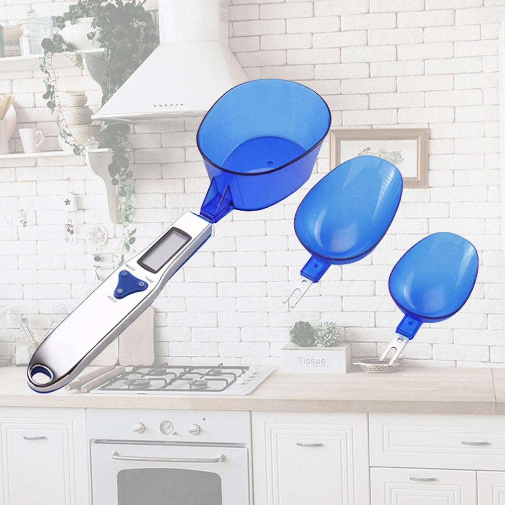 Electronic Digital Spoon Scale Food Weight Scale (Blue, 300g/0.1g)