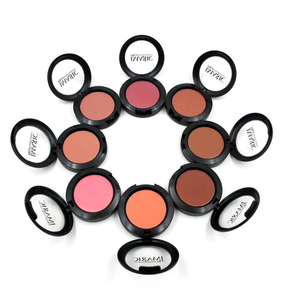 1PC Single Color Cheek Blush Fine Smooth Rouge Blusher Natural Rouge Blush Long Lasting Cheek Color Portable Makeup Blush for Women Lady Use Style 1