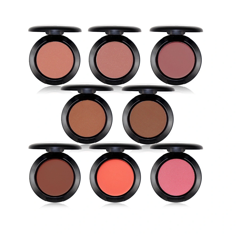 1PC Single Color Cheek Blush Fine Smooth Rouge Blusher Natural Rouge Blush Long Lasting Cheek Color Portable Makeup Blush for Women Lady Use Style 1