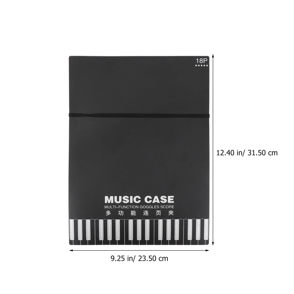 1Pc Practical Music File Folder A4 Expandable Music Folder Music Score Case