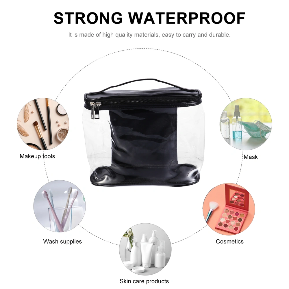 Splash-proof Travel Cosmetic Bag Transparent Cosmetic Storage Pouch for Travel