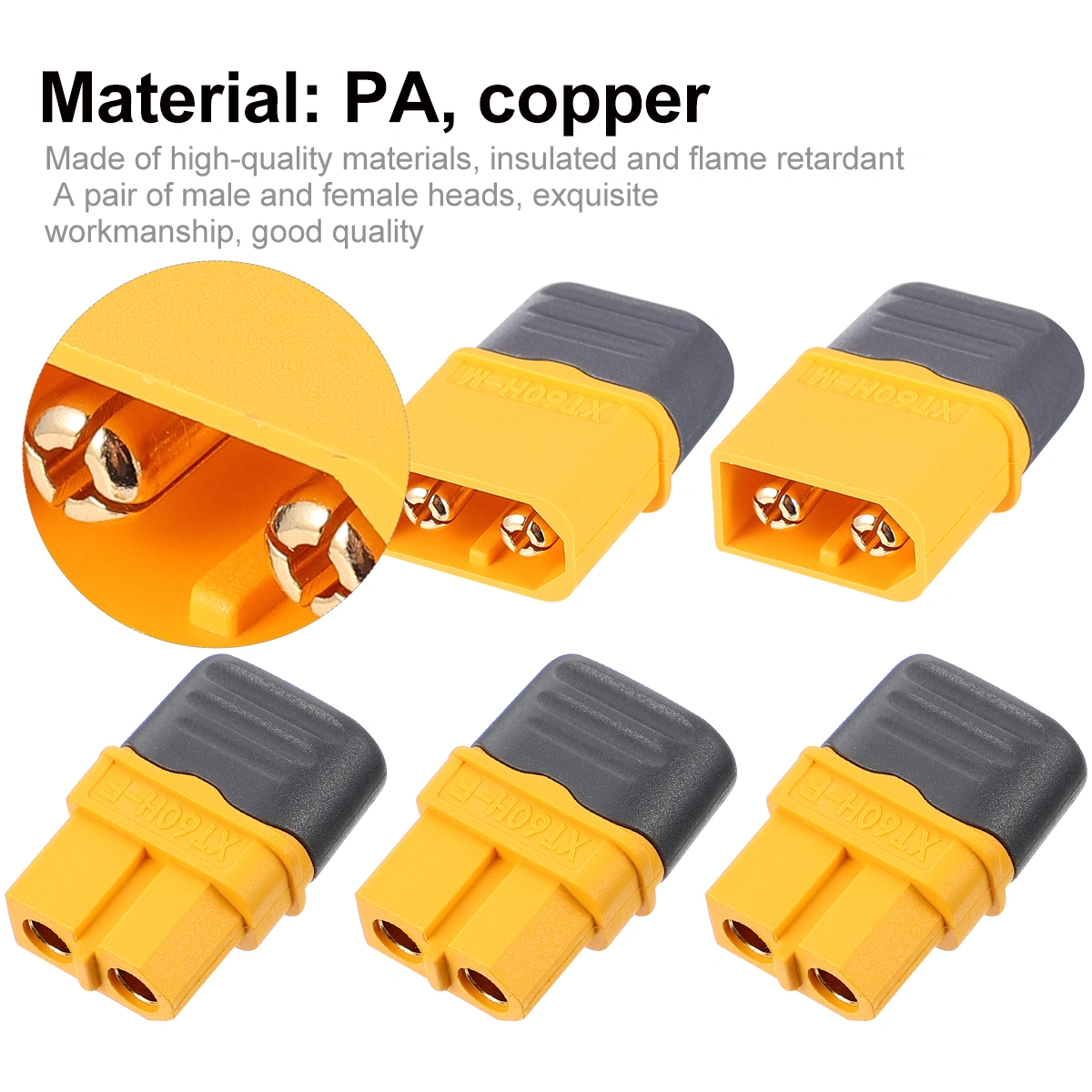 10 Pairs Male Female Bullet Connectors Power Plugs with Sheath for Lipo Battery