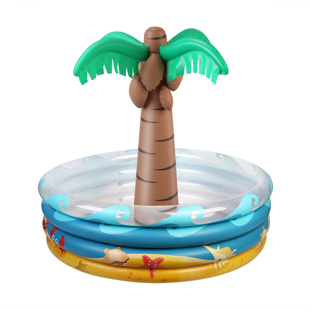 BESTOMZ Palm Tree Inflatable Cooler for Party 90cm*78cm Water Pool Drink Holder