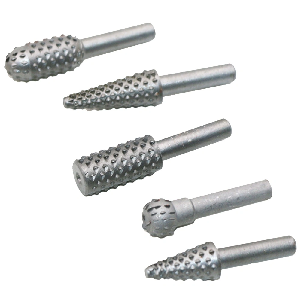 5PCS Steel Routing Router Bits Burr Rotary Tools Suit Woodworking Carving Engraving Drilling Rotary Tools