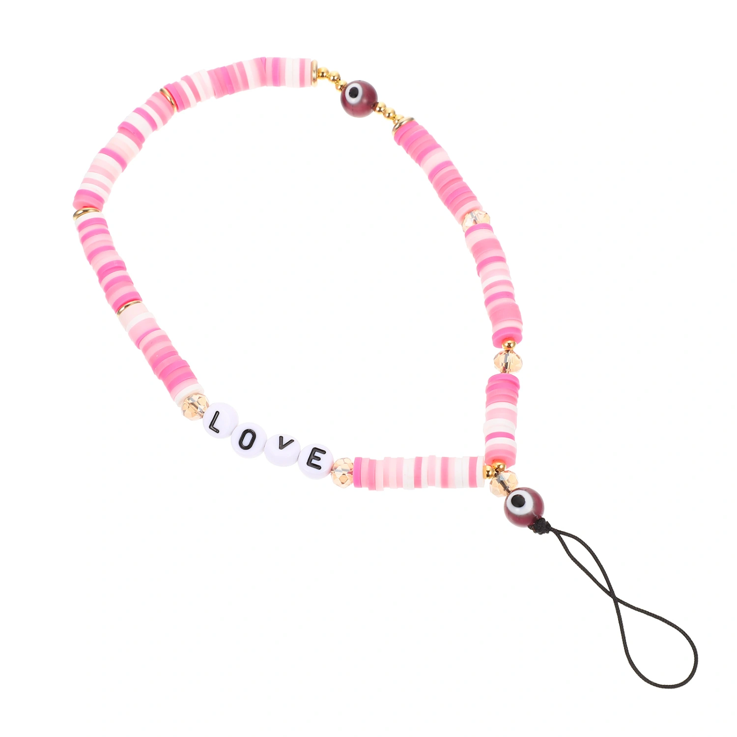 Acrylic Beaded Phone Strap Beaded Phone Lanyard Phone Hanging Wrist Strap
