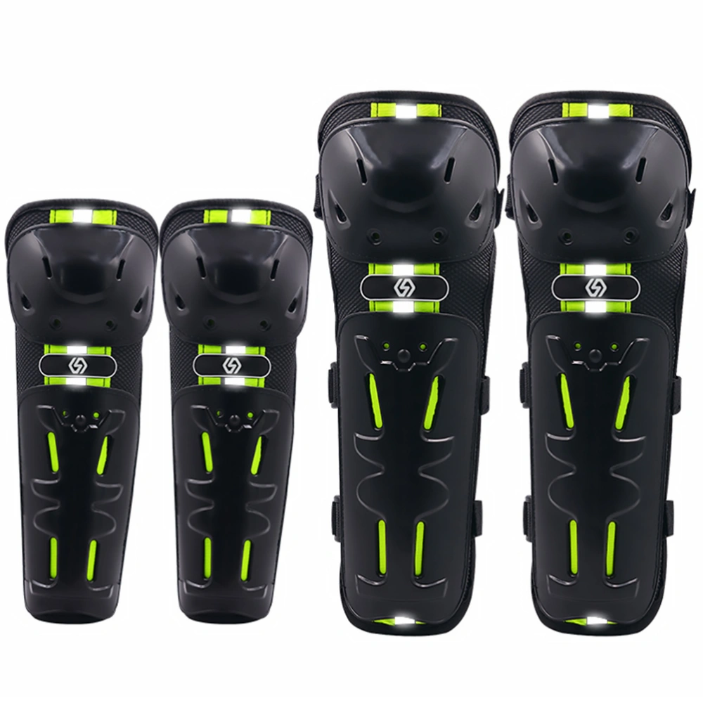 4pcs Protective Gear Riding Knee Pads Elbow Pads Motorcycle Limbs Protector