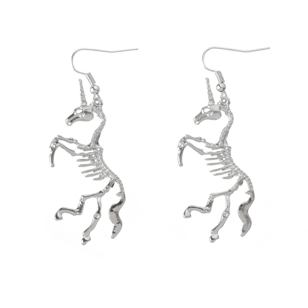 Creative Woman Unicorn Skeleton Eardrop Fashion Girls Earring Vintage Jewelry