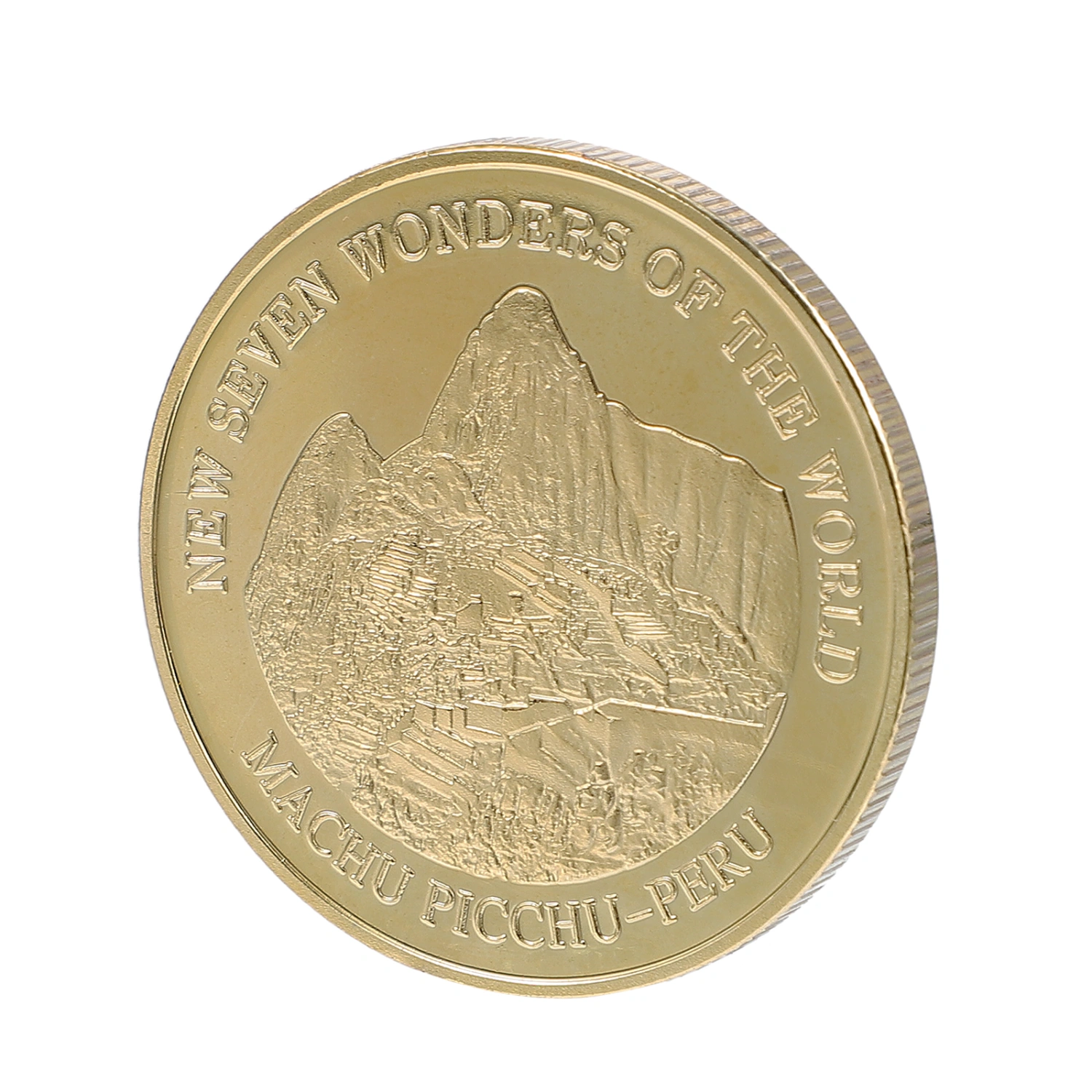 1Pc Commemorative Coin Seven Wonders of The World Coin Machu Picchu-Peru Coin