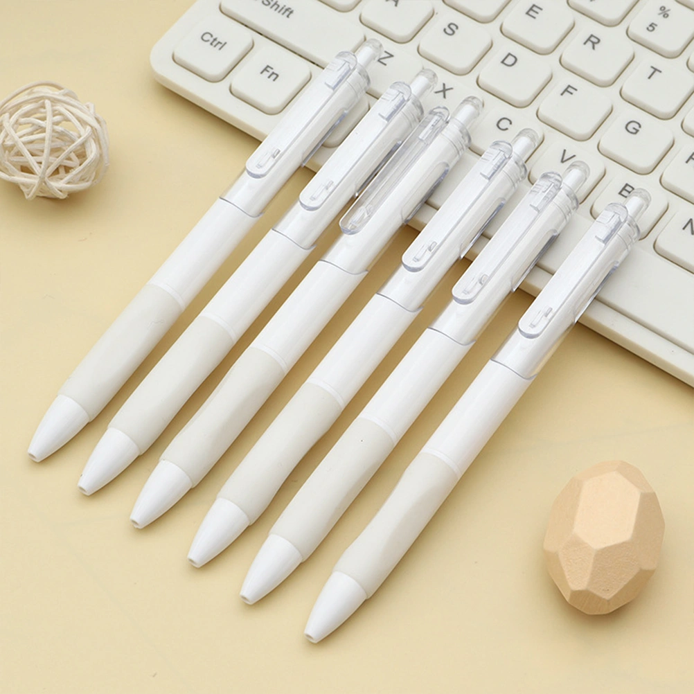 10Pcs Fine Tip Pens Press Type Pens 0.5MM Fine Tip Pens Black Signing Pens