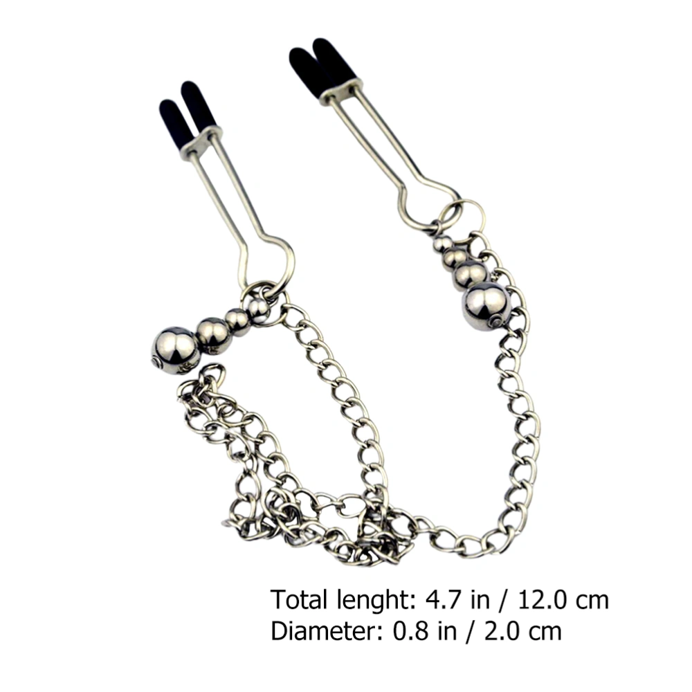 1 Pair Woman Stainless Steel Breast Clip Bondage Restraints Accessories