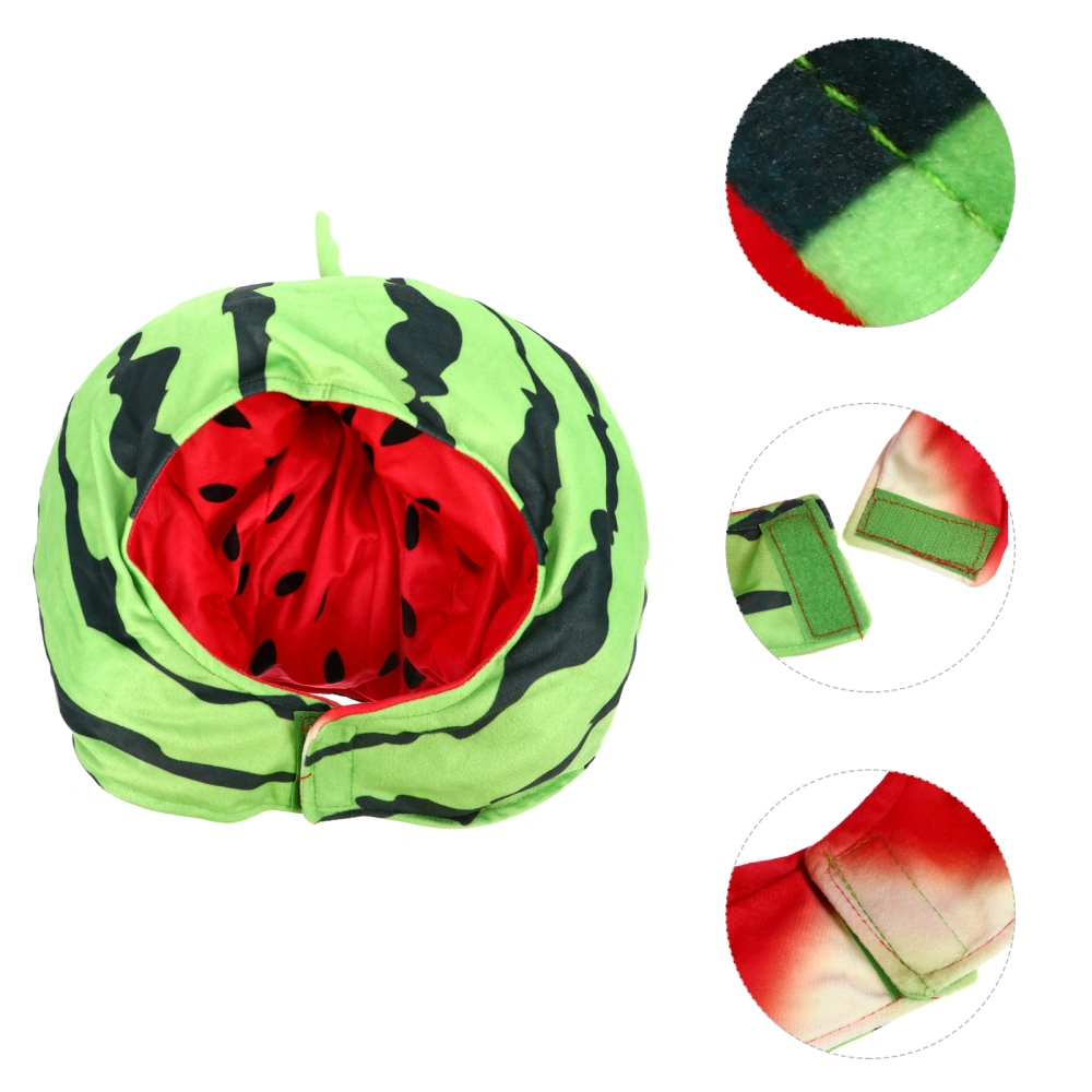 1pc Comfortable Headdress Trendy Watermelon Hat Photo Prop Children Toy (Green)