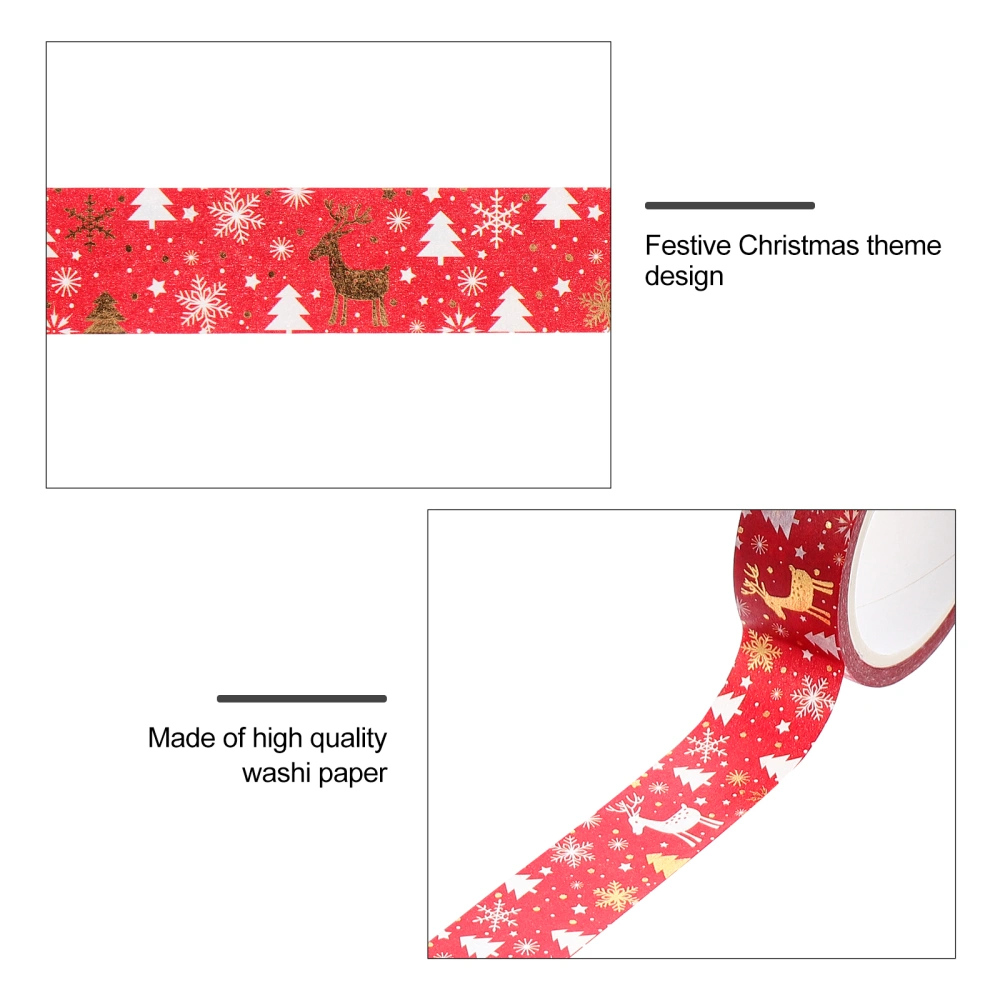 12pcs Creative Christmas Theme Washi Tapes DIY Decorative Scrapbook Tapes