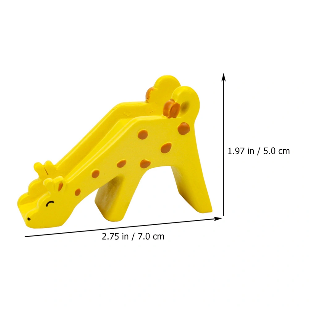 Creative Slide Desktop Decoration Lovely Ornament Cake Resin Decoration (Yellow)