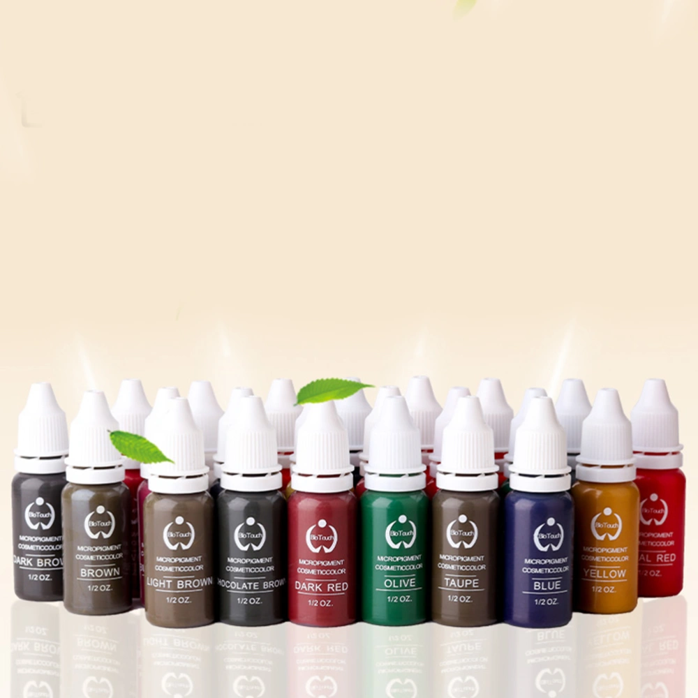 23pcs Embroidery Pigment Lip Line Ink Eyes Line Colorant Professional Beauty Supply DIY Accessories  (23 Colors)