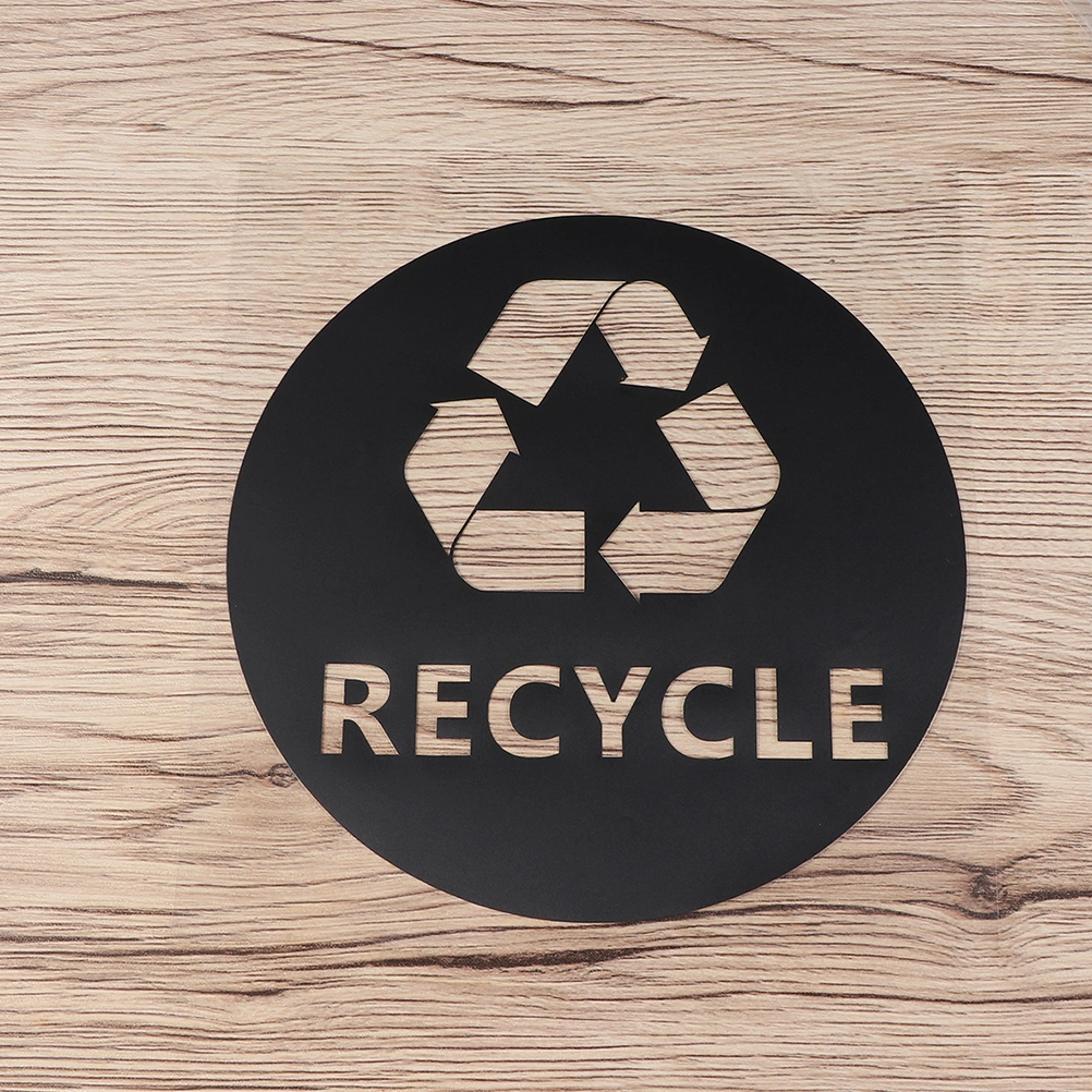 4PCS PVC Garbage Can Trash Bin Recycle Symbol Stickers Waterproof Window Car Truck Recycle Mark Stickers