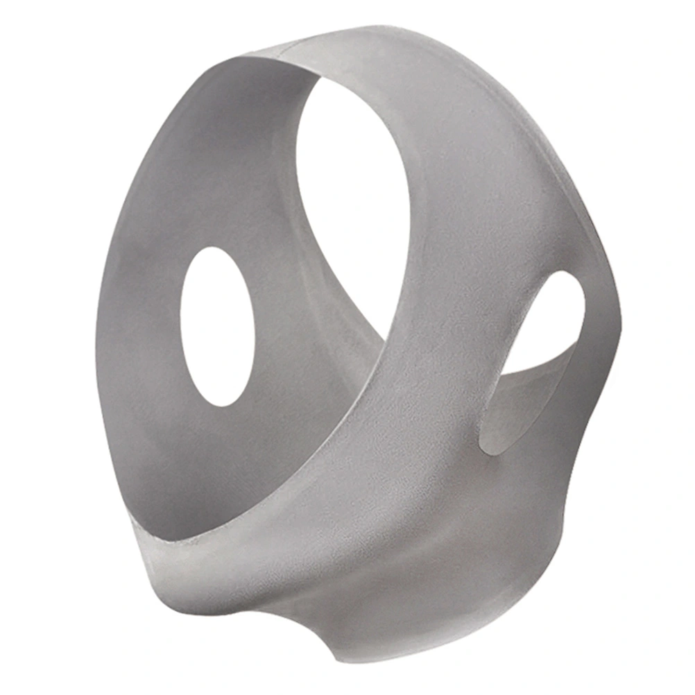 Breathable Face Thin Bandage V Face Mask Face Thin Muscle Chin Small V Face Bandage for Woman Girl (Grey Size S)