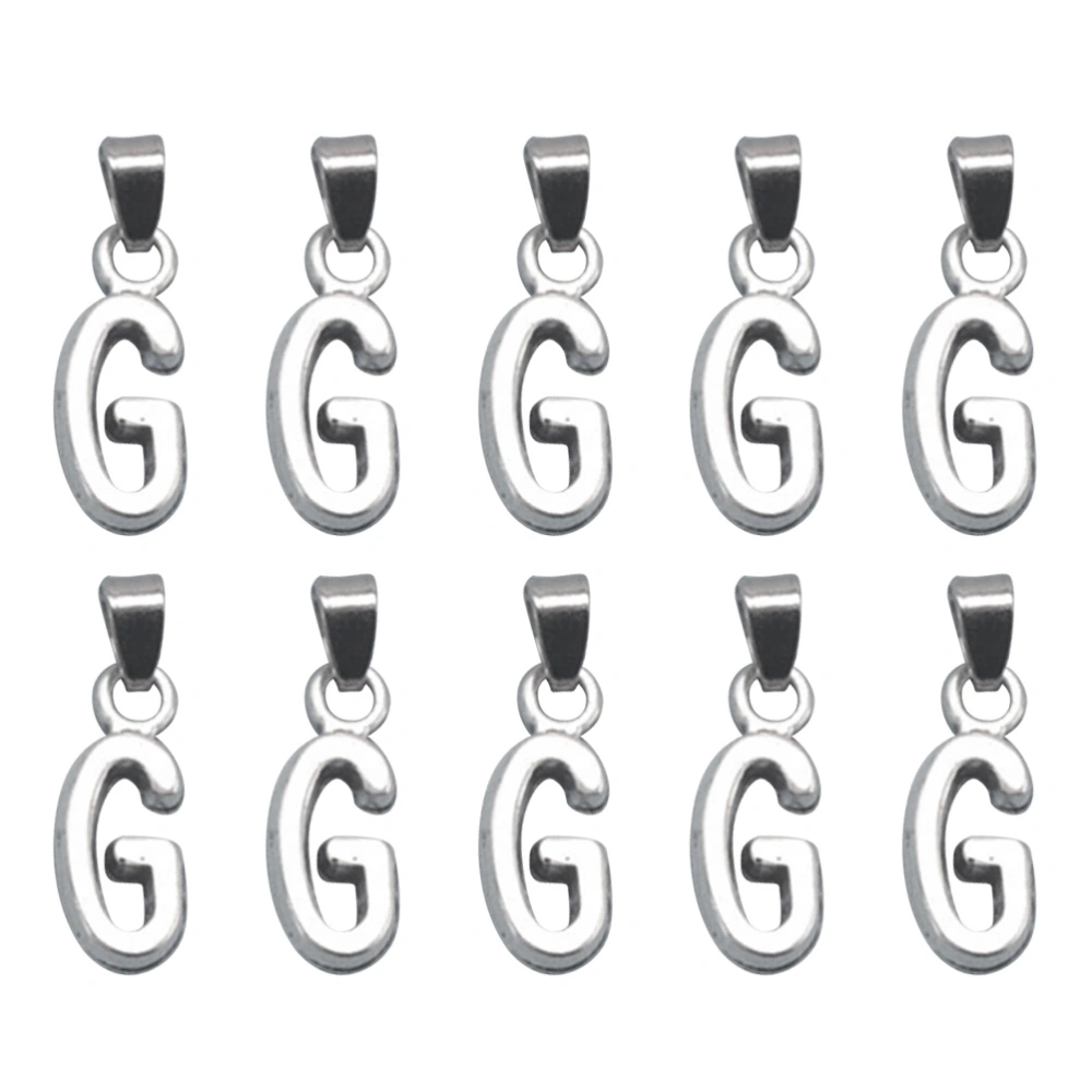 20pcs Alloy English Letter G Pendant Charms DIY Jewelry Making Accessories for Necklace Bracelet