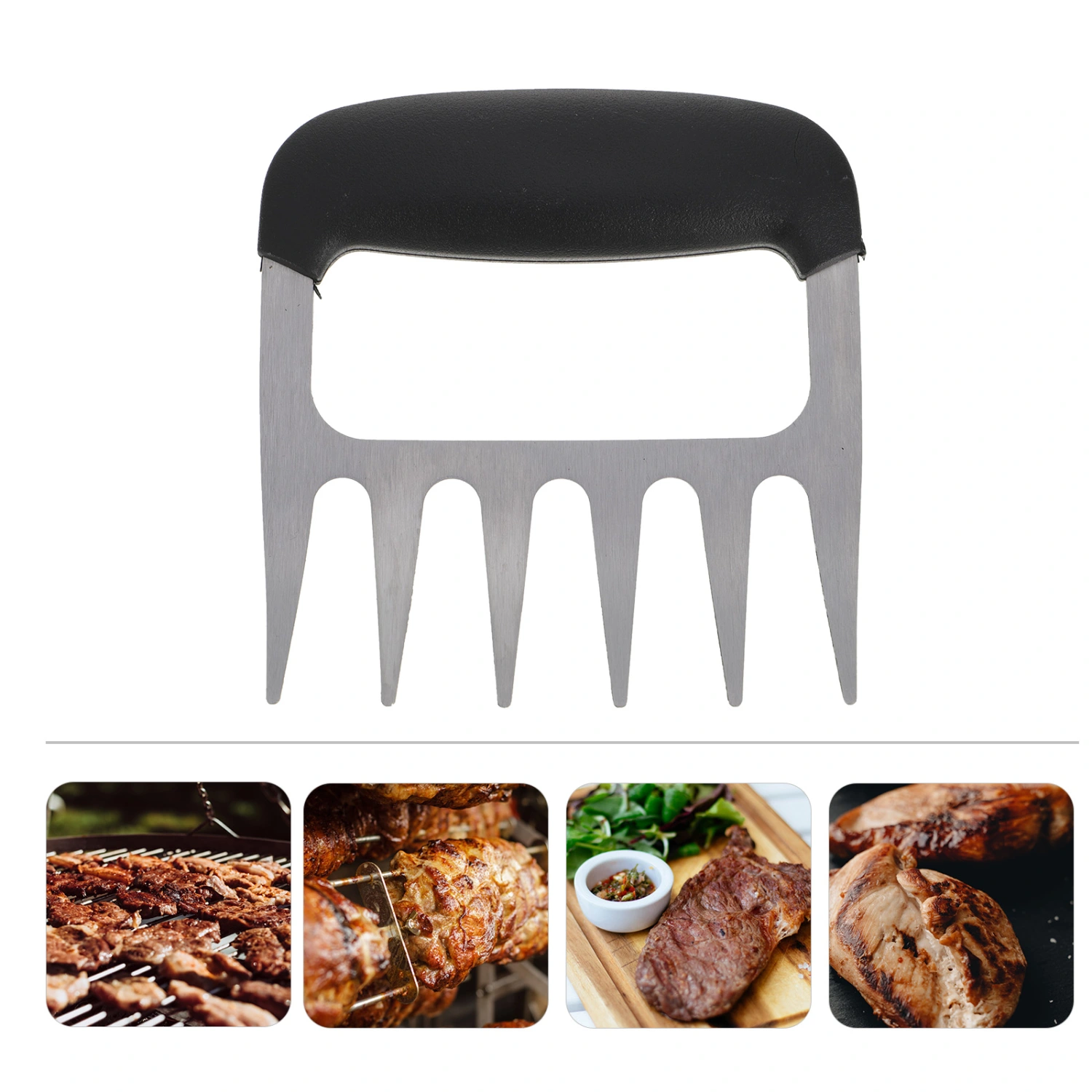 2Pcs Useful BBQ Meat Forks Practical Meat Shredder Claws Food Grill Accessories