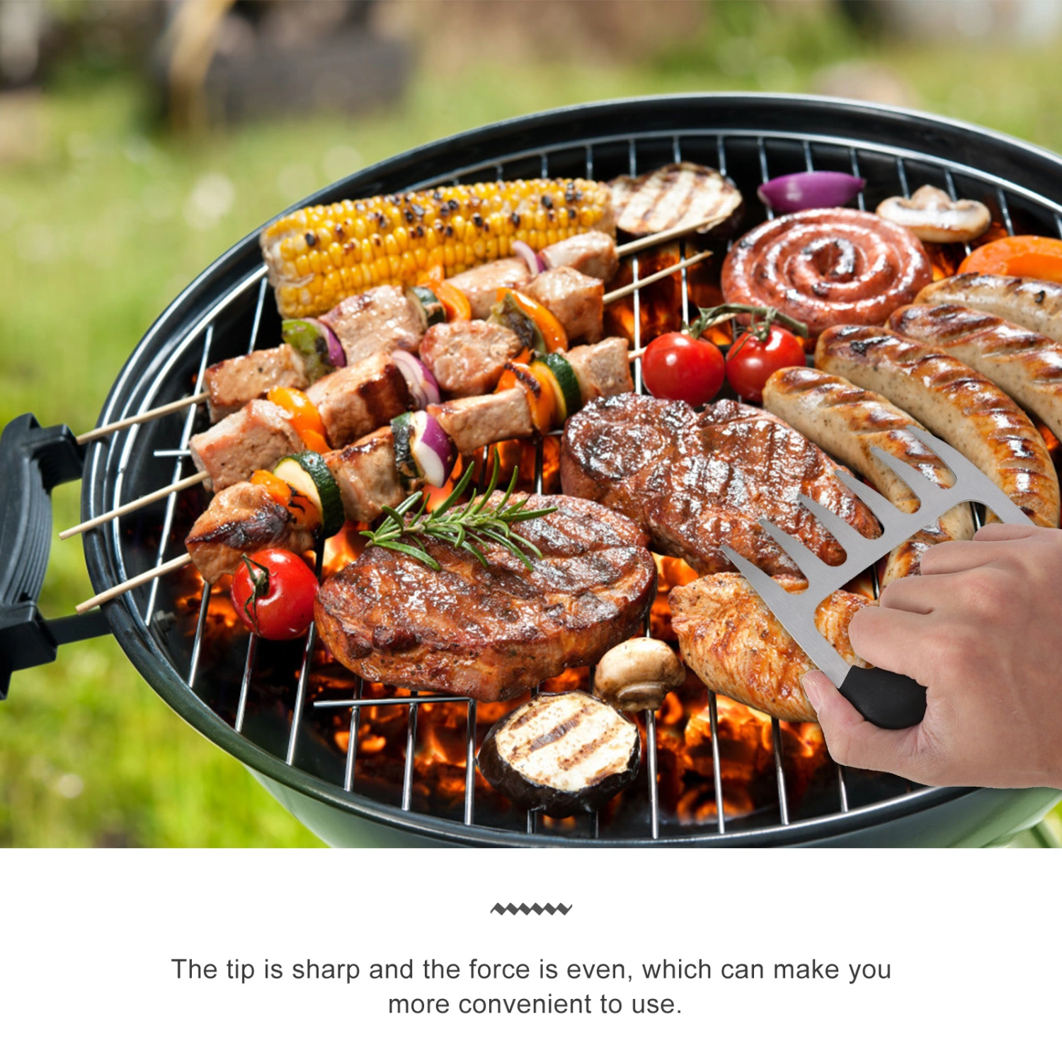 2Pcs Useful BBQ Meat Forks Practical Meat Shredder Claws Food Grill Accessories