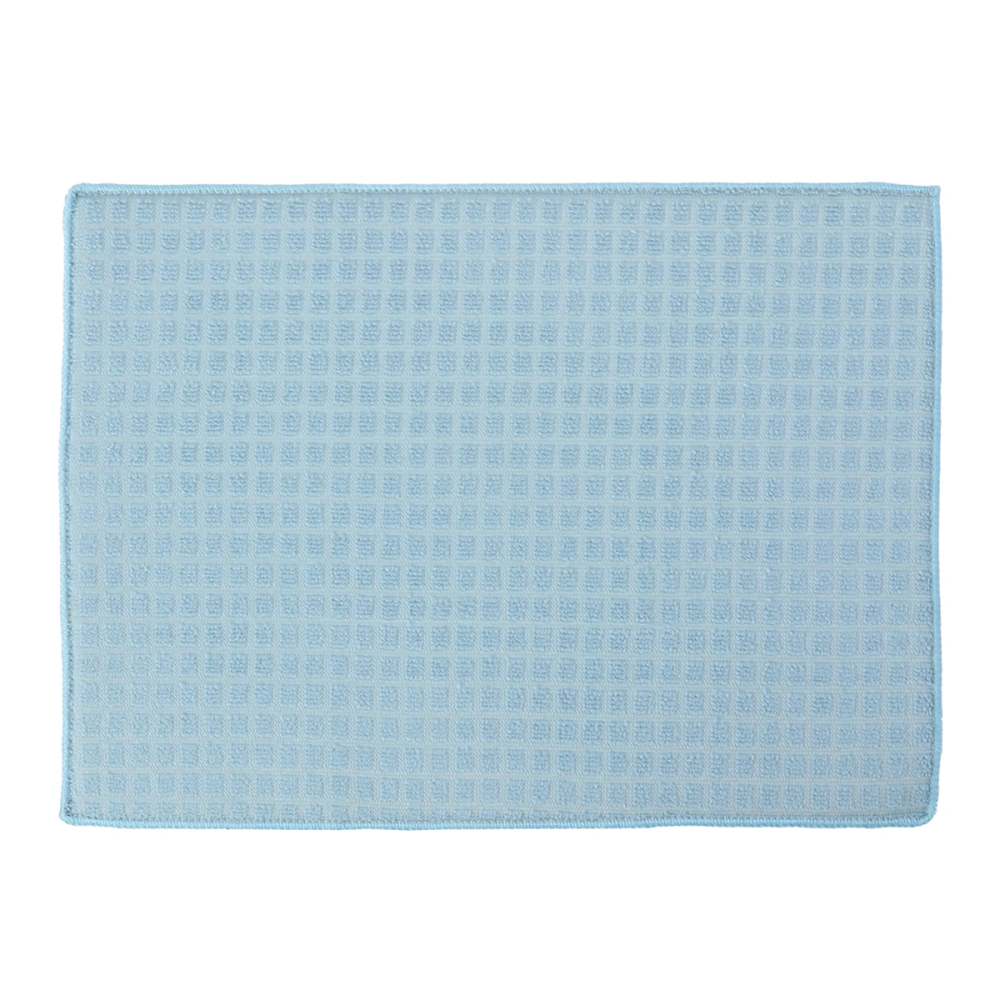 38x51cm Premium Ultra Fine Microfiber Towel Cleaning Cloth for Kitchen Dirt Cleaning (Light Blue)