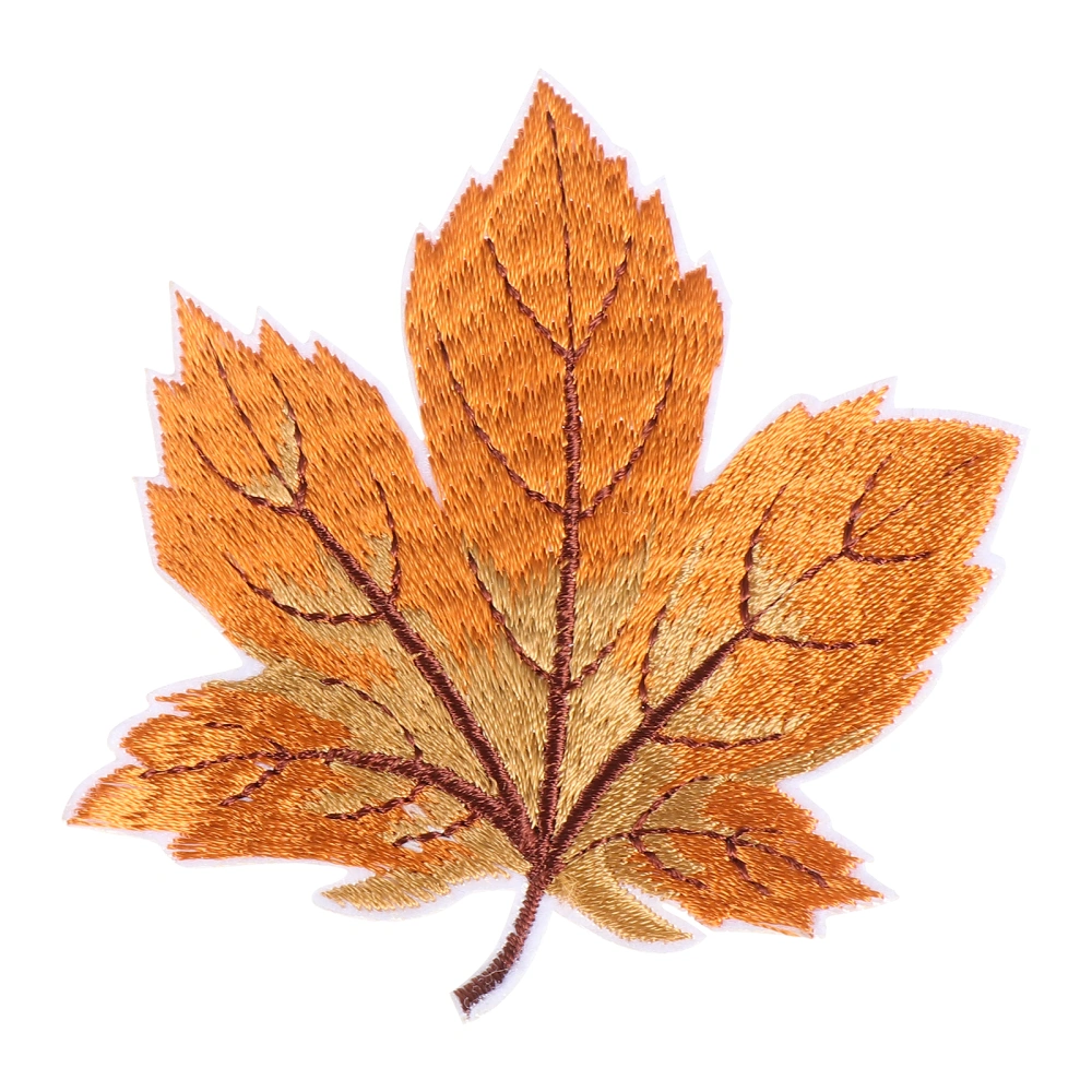 12pcs Embroidery Maple Leaf Applique Cloth Patches DIY Sewing Accessories