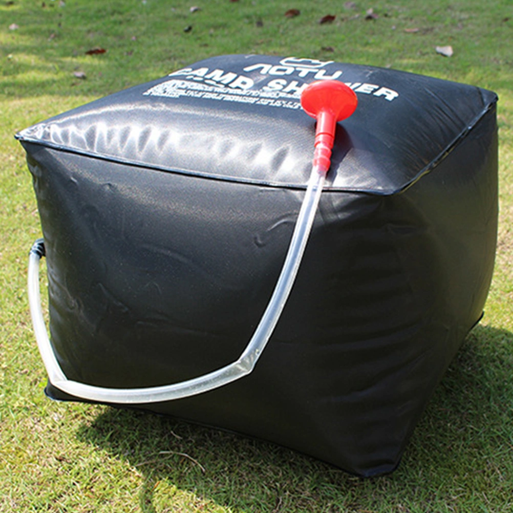 1 Set Solar Shower Bag Portable Camping Shower Bag Solar Heating Bag Pouch
