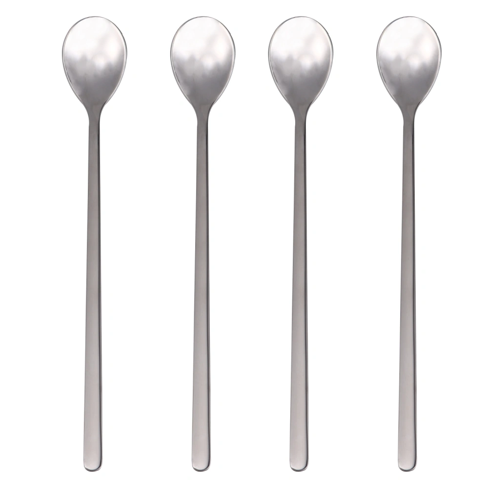 4Pcs Stainless Steel Coffee Stirring Spoons Dessert Spoons Durable Food Spoons