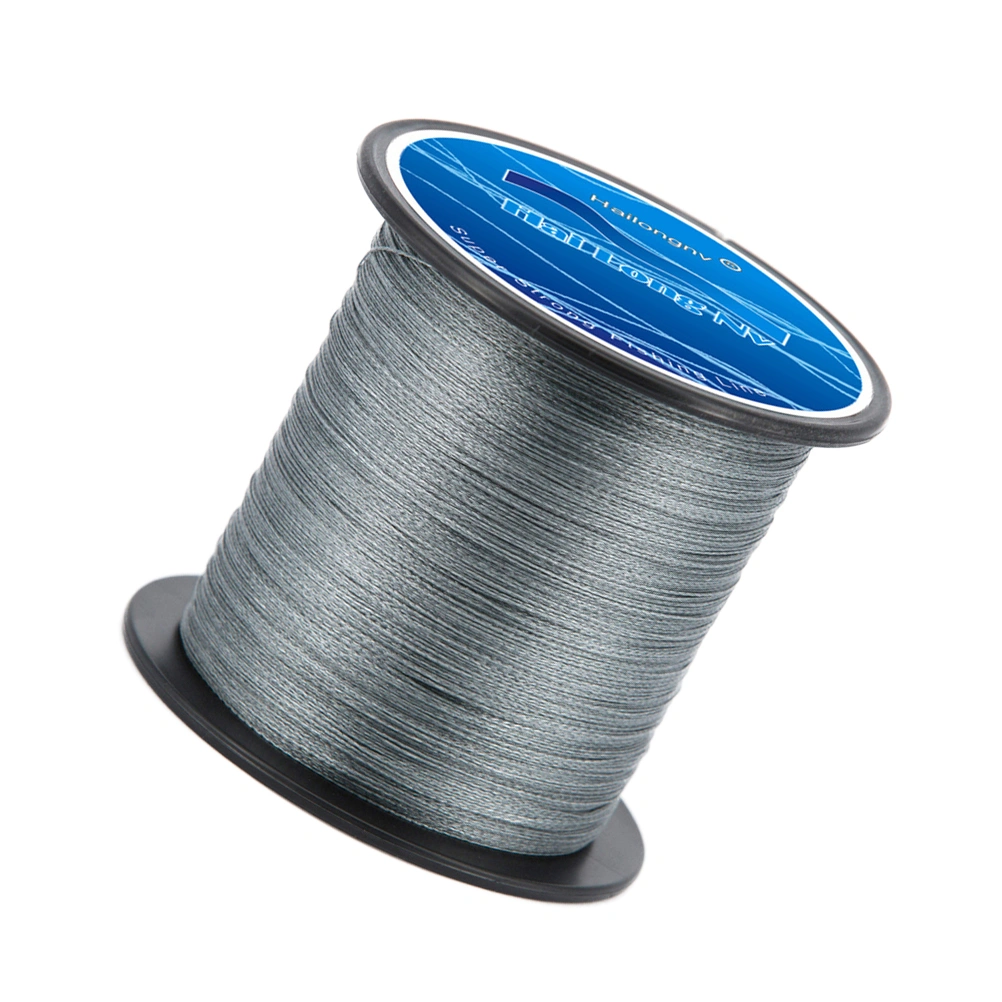 Braid Fishing 300m Braided Fishing Line Super Strong Solid Color PE Material Line (Grey, 0.8)