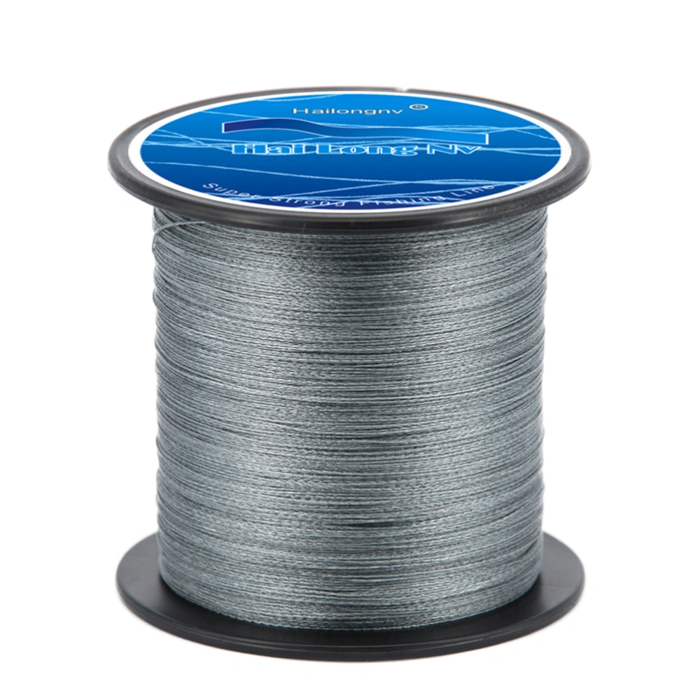 Braid Fishing 300m Braided Fishing Line Super Strong Solid Color PE Material Line (Grey, 0.8)