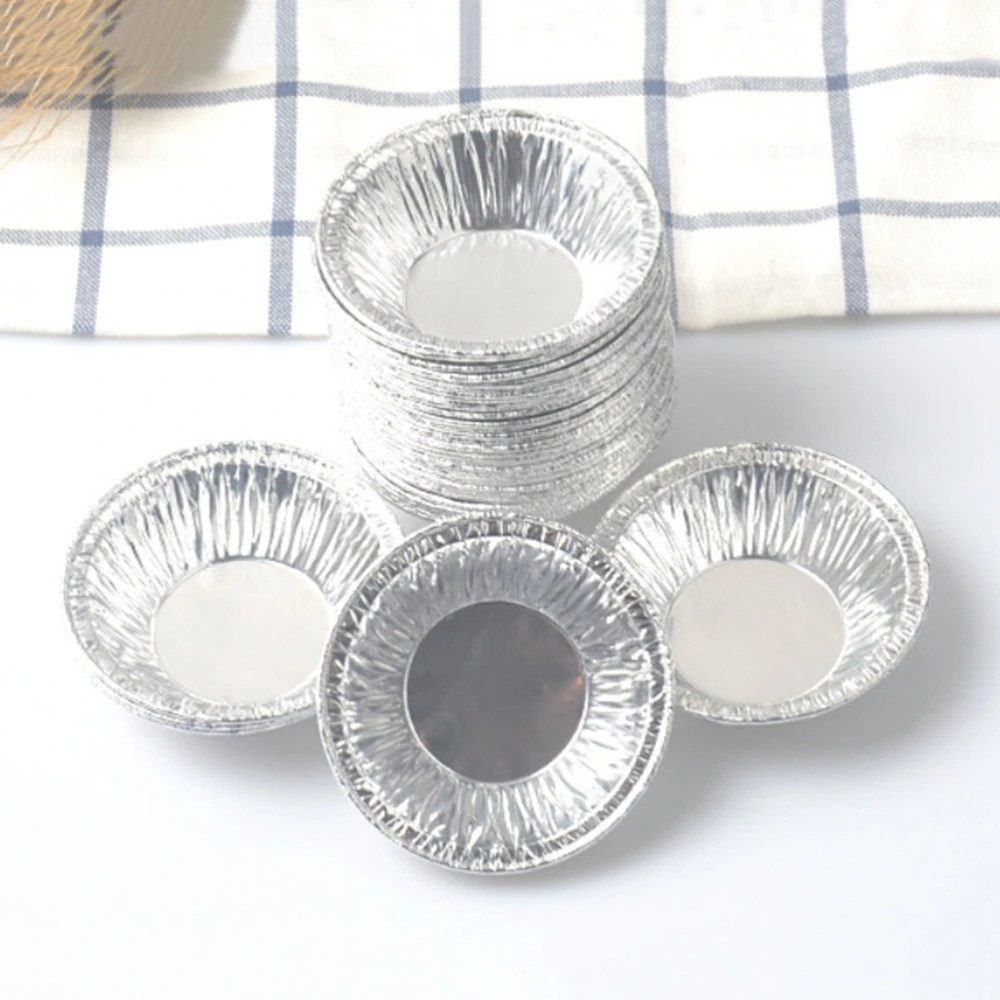 250PCS Disposable Aluminum Foil Cups Muffin Cupcake Tin Mold Round Egg Tart Molds Baking Tool