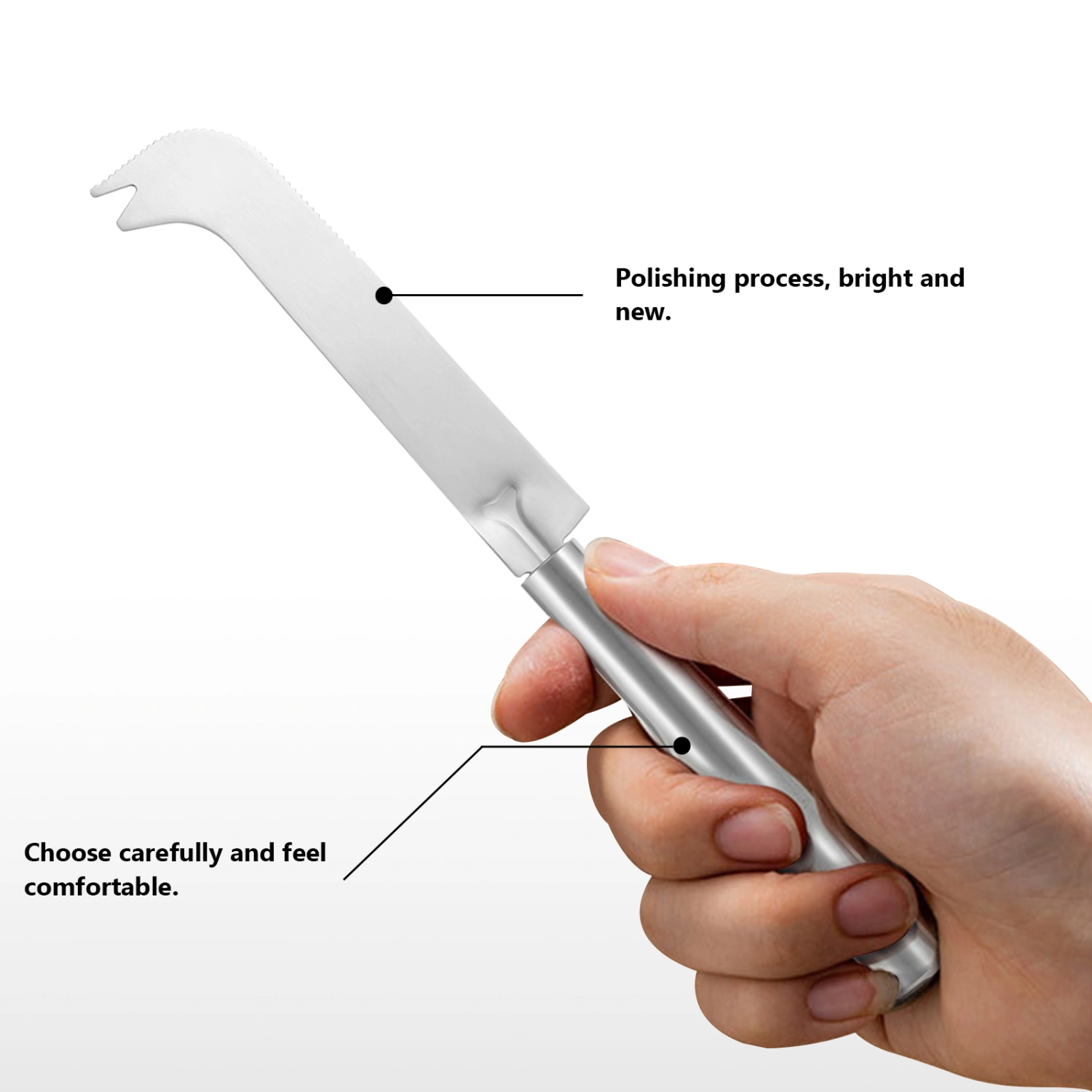 1pc Stainless Steel Cake Spatula Pizza Cheese Server Cake Divider Baking Tools