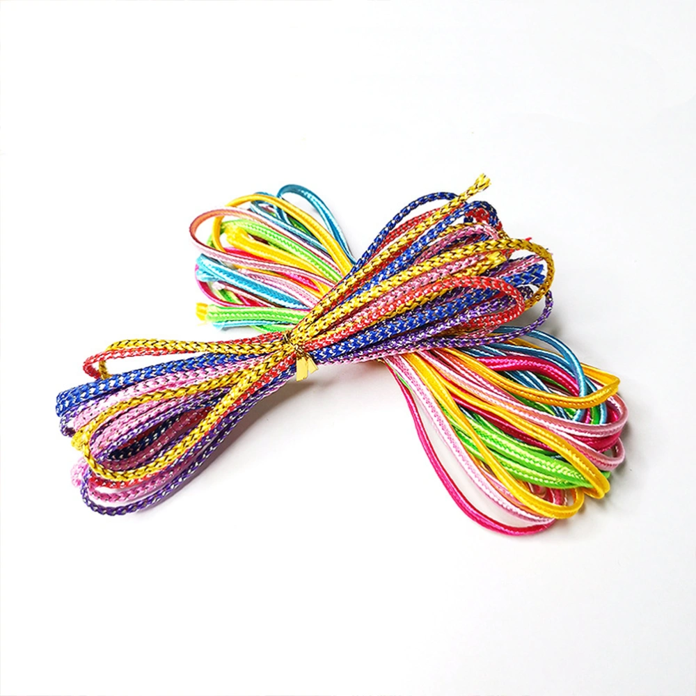 4 Packs Colorful Braided Hair Rope Braiding Fashionable Colorful Hiphop Hair Tie for Dreadlock (Random Style)