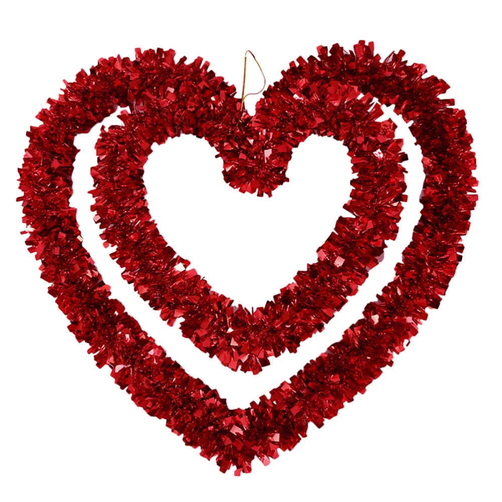 1pc Valentine's Day Wedding Heart Shaped Garland Marriage Room Scene Layout