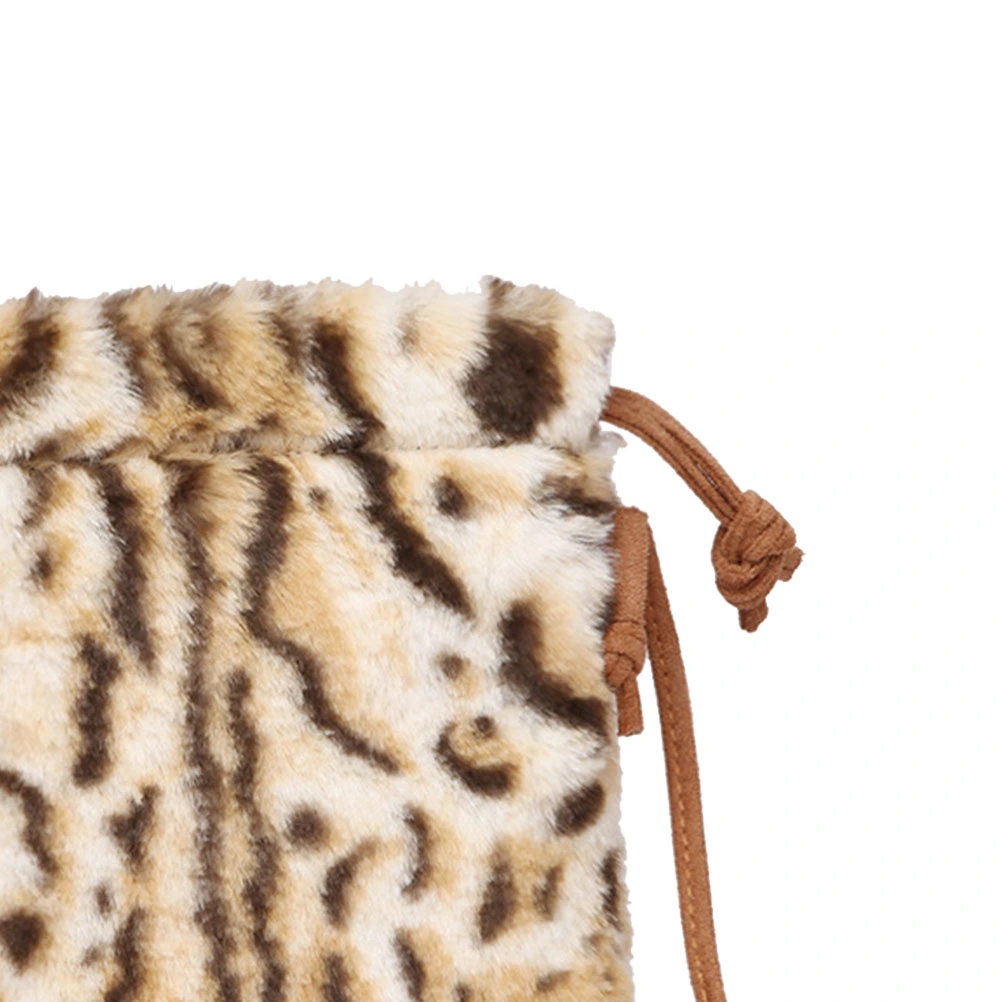 1PC Crossbody Bag Fashion Shoulder Bag Cell Phone Purse Plush Wallet Bag for Women Girls (Tiger Stripe)