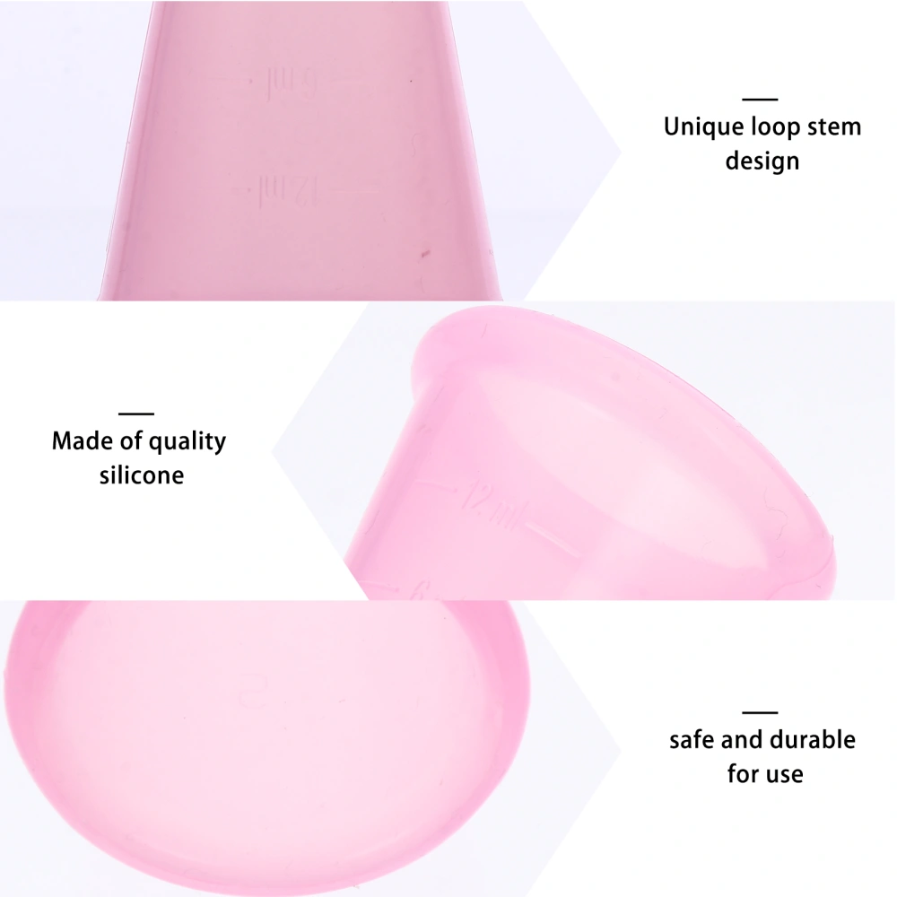 4Pcs Silicone Reusable Leakproof Menstrual Cup Easy Removal Period Cup for Women