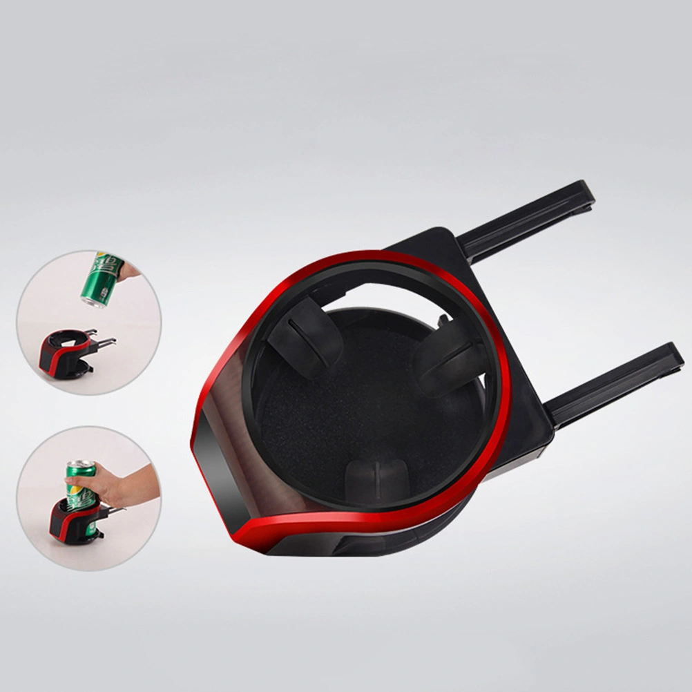 Multifunction Car Air Vent Mounted Holder 2 in 1 Magnetic Phone Stand and Cup Holder (Red)