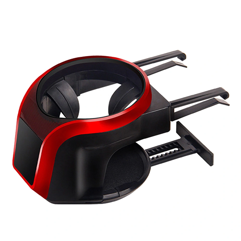 Multifunction Car Air Vent Mounted Holder 2 in 1 Magnetic Phone Stand and Cup Holder (Red)